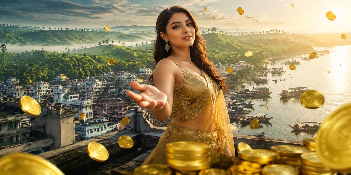 ময়মনসিংহের চা বাগানে বসে ক্রিকেট বেটিং করছেন একজন তরুণ